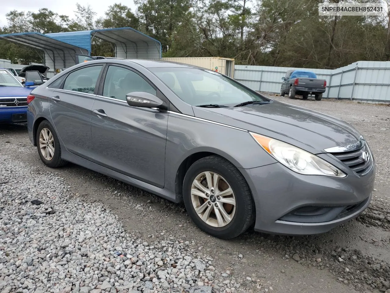 2014 Hyundai Sonata Gls VIN: 5NPEB4AC8EH852431 Lot: 80110664