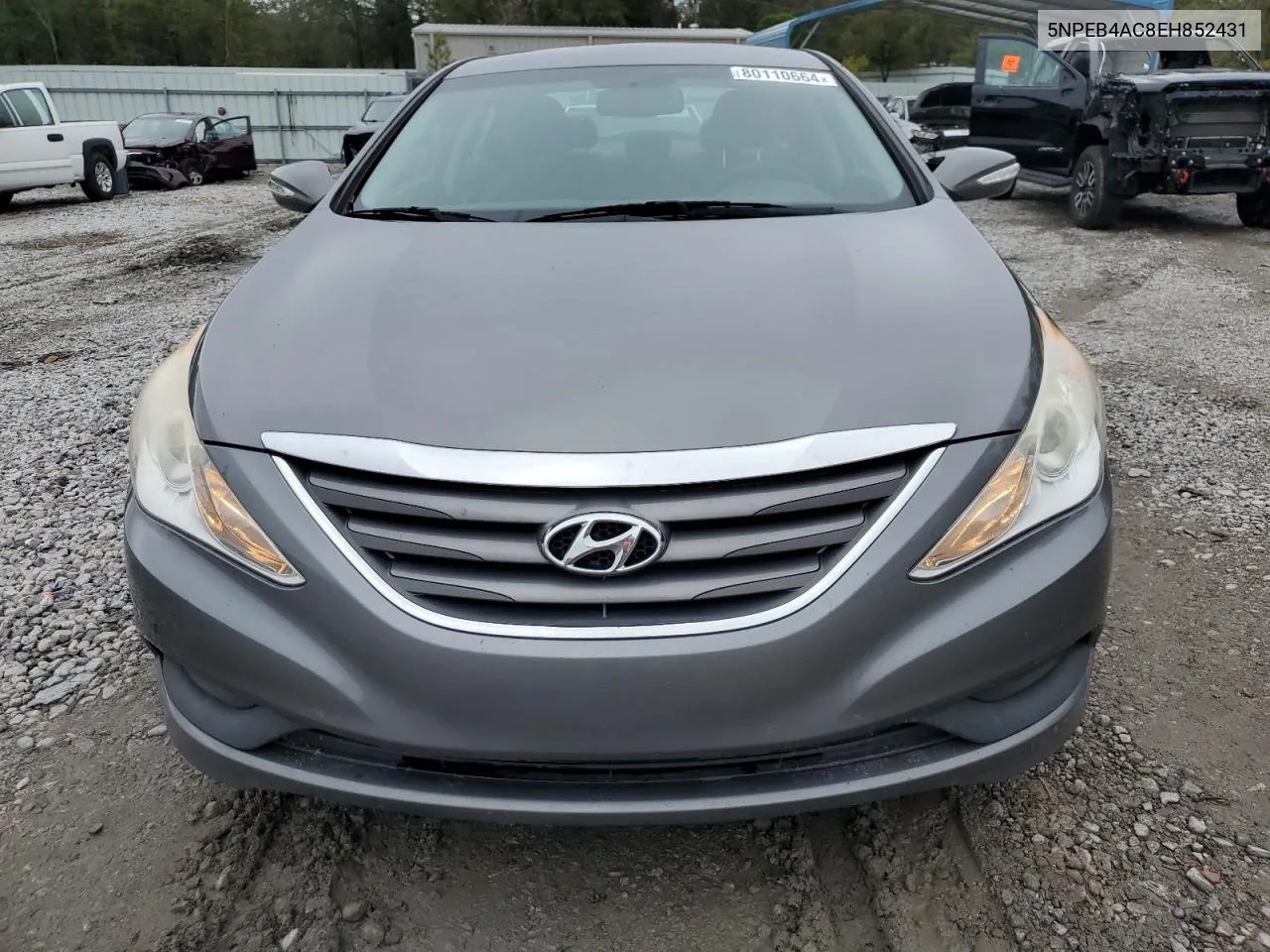 2014 Hyundai Sonata Gls VIN: 5NPEB4AC8EH852431 Lot: 80110664