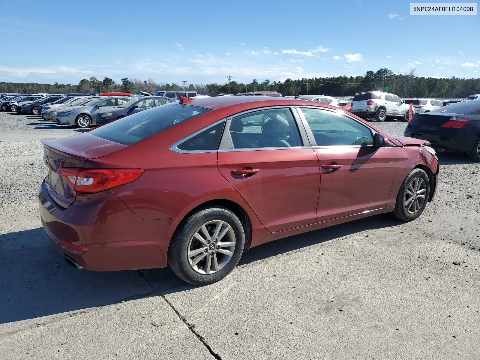 2015 Hyundai Sonata Se VIN: 5NPE24AF0FH104008 Lot: 43486784