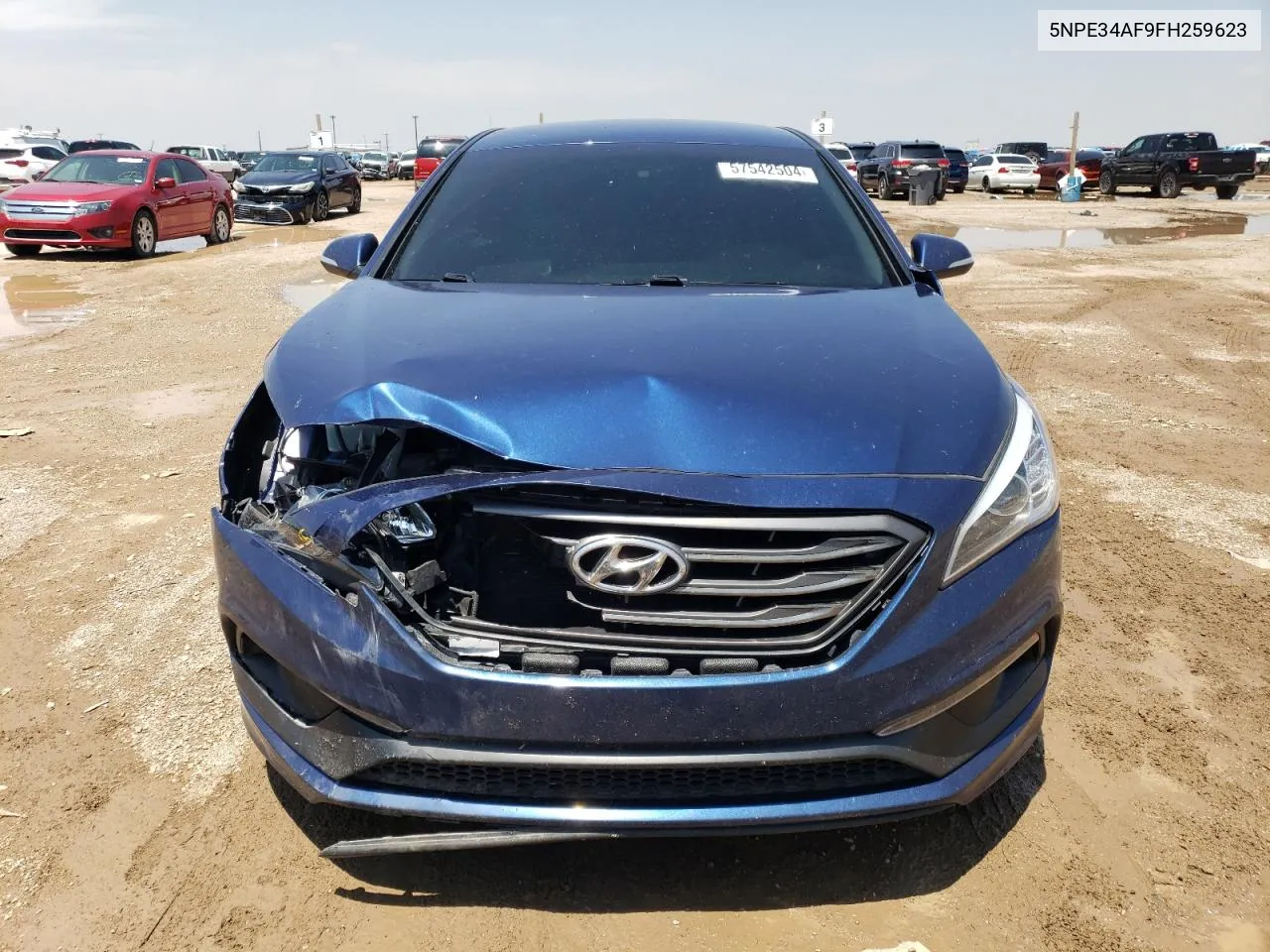 2015 Hyundai Sonata Sport VIN: 5NPE34AF9FH259623 Lot: 57542504