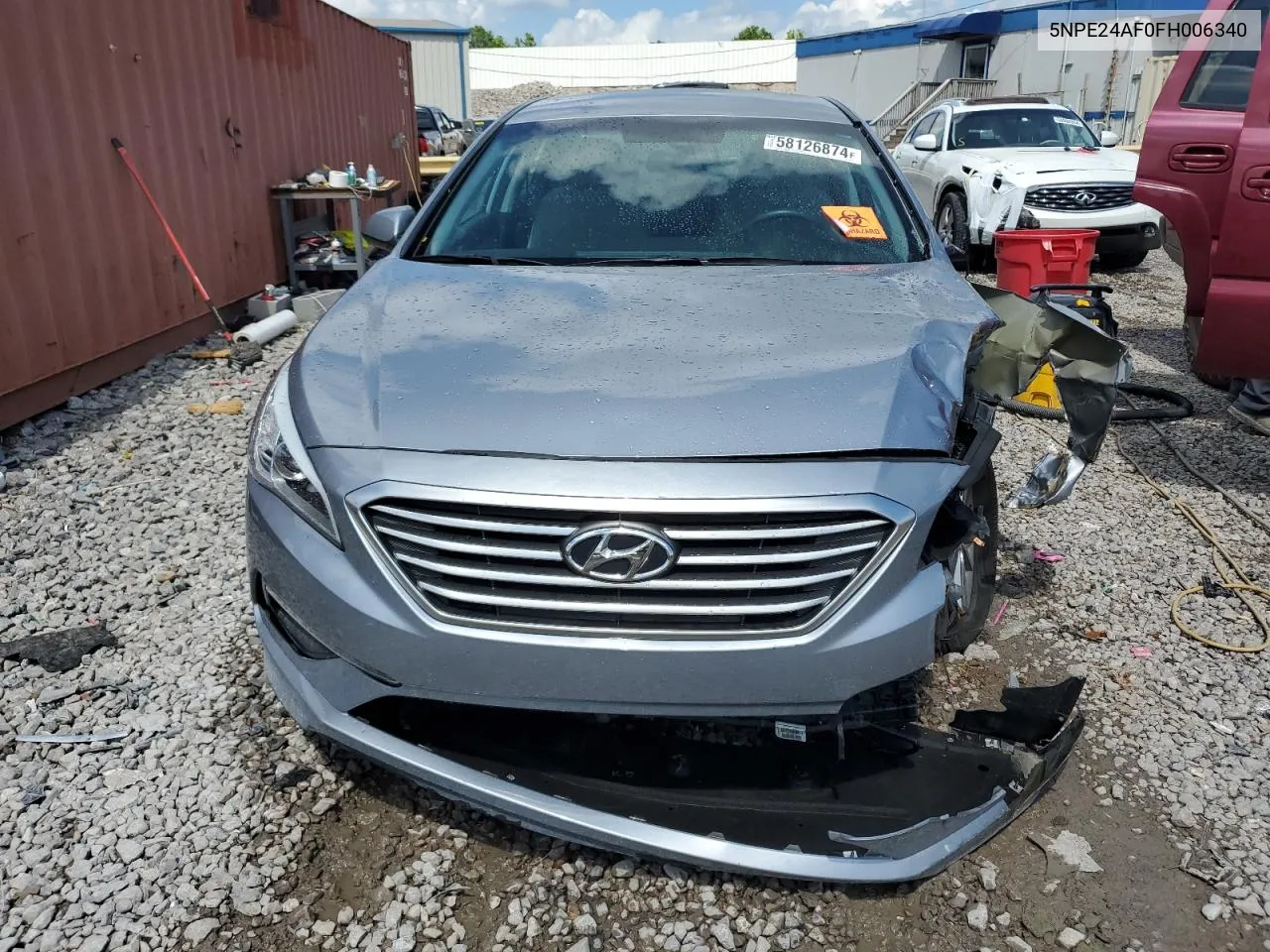 2015 Hyundai Sonata Se VIN: 5NPE24AF0FH006340 Lot: 58126874