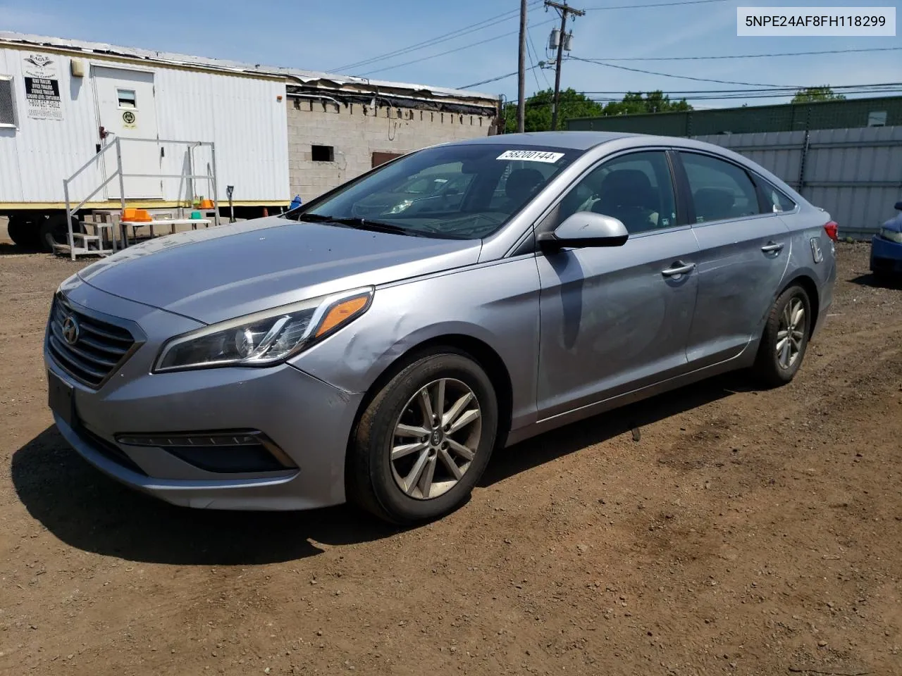 2015 Hyundai Sonata Se VIN: 5NPE24AF8FH118299 Lot: 58200144