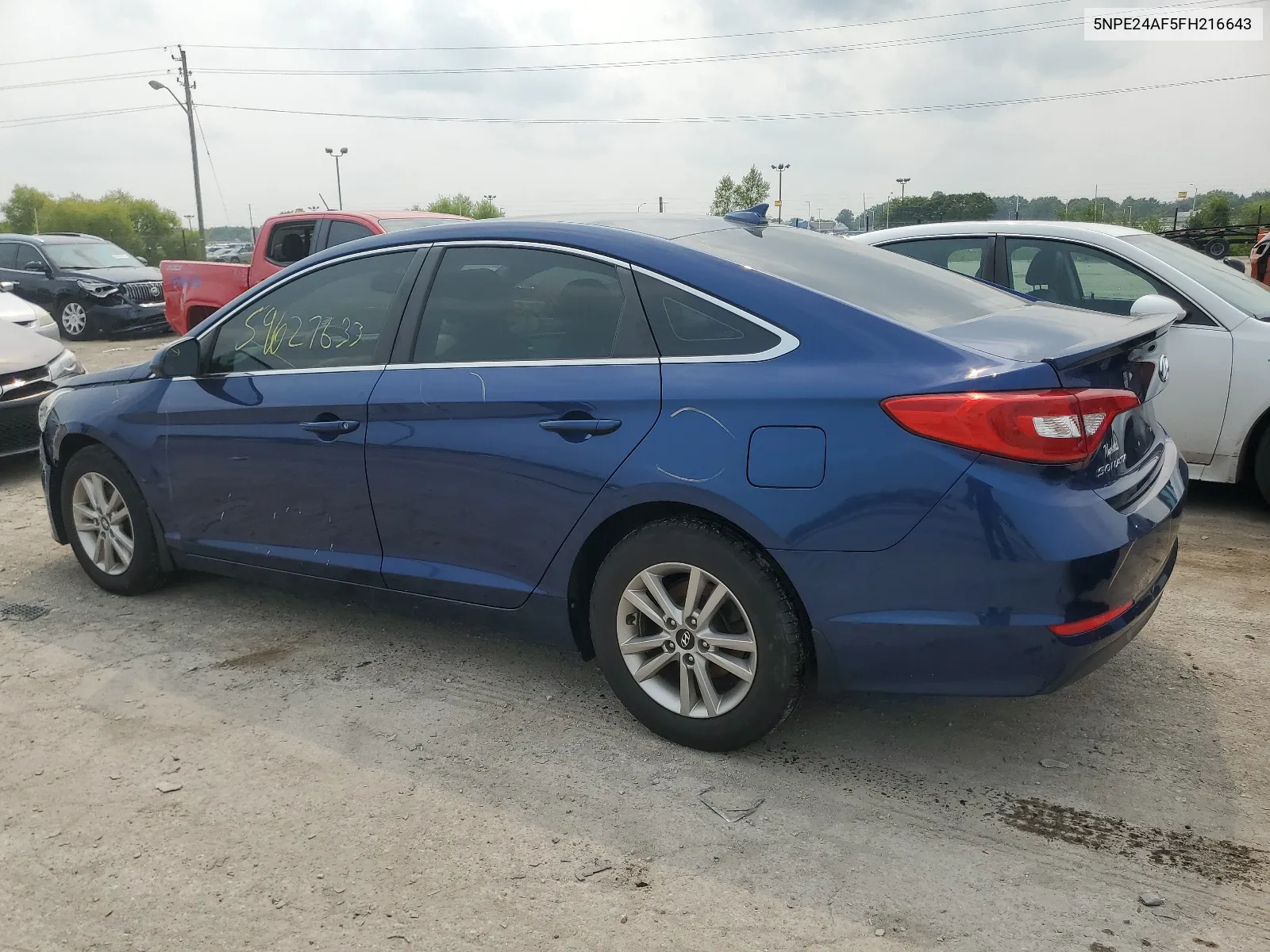 2015 Hyundai Sonata Se VIN: 5NPE24AF5FH216643 Lot: 59627633