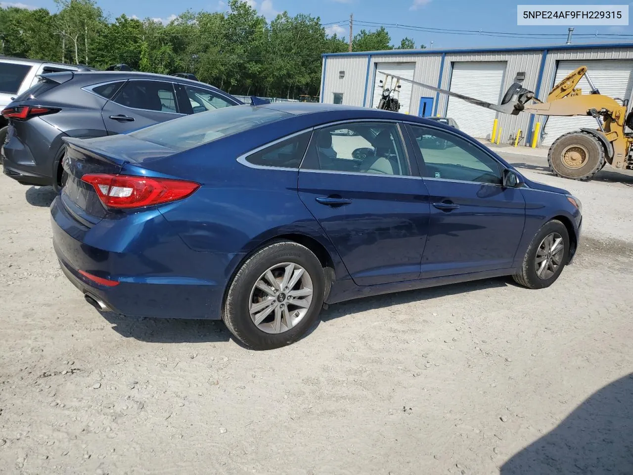 2015 Hyundai Sonata Se VIN: 5NPE24AF9FH229315 Lot: 59828934