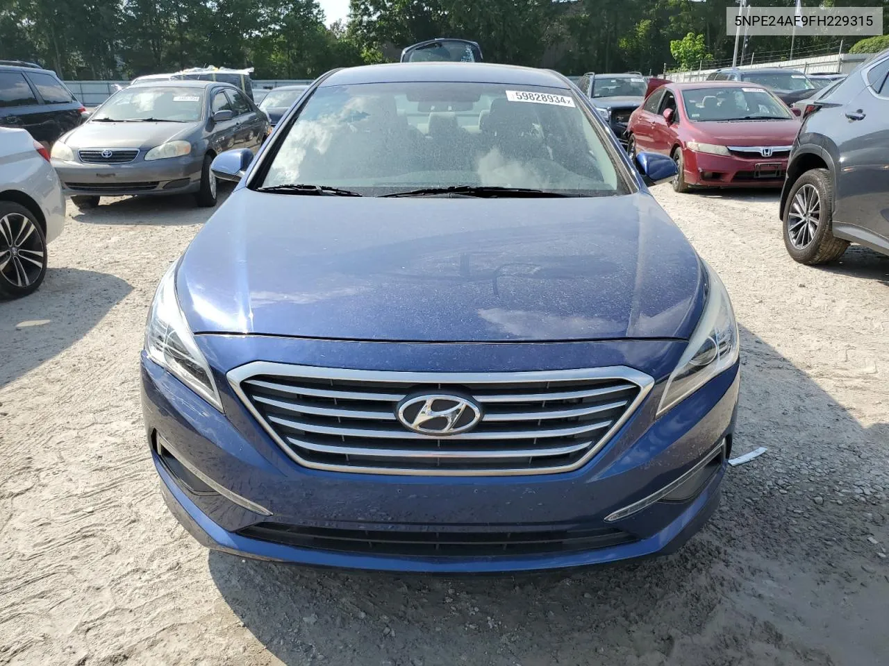 2015 Hyundai Sonata Se VIN: 5NPE24AF9FH229315 Lot: 59828934