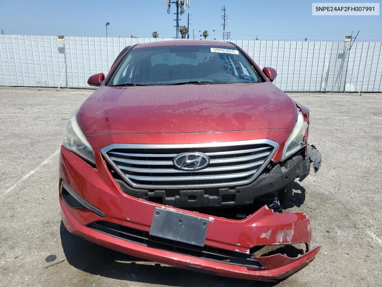 2015 Hyundai Sonata Se VIN: 5NPE24AF2FH007991 Lot: 59995824