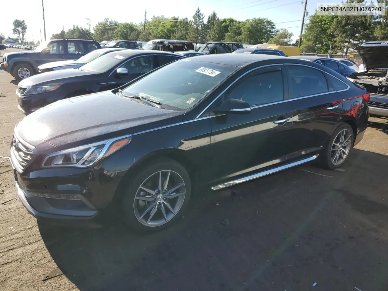 2015 Hyundai Sonata Sport VIN: 5NPE34AB2FH076240 Lot: 60927794