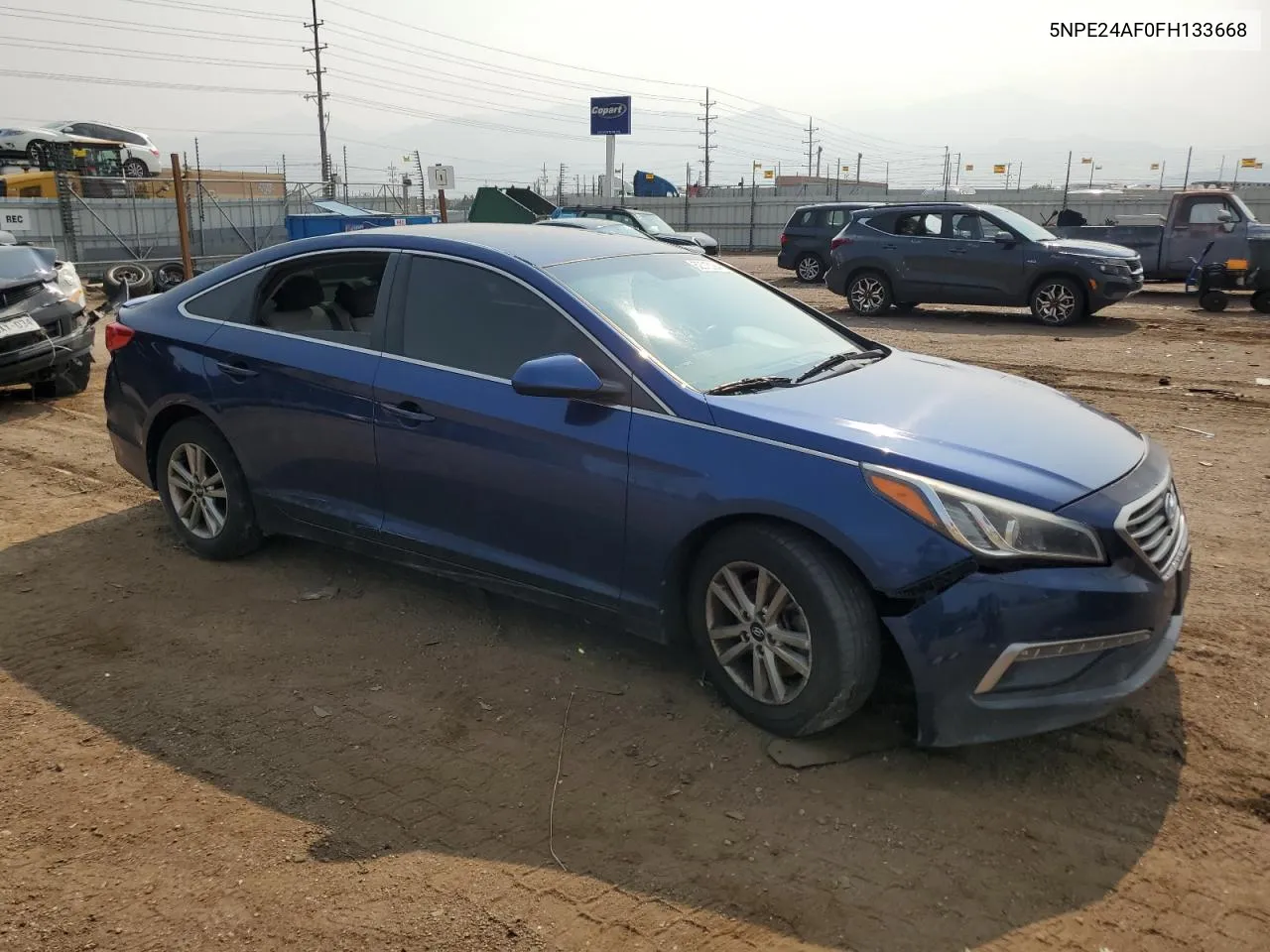 2015 Hyundai Sonata Se VIN: 5NPE24AF0FH133668 Lot: 62015284