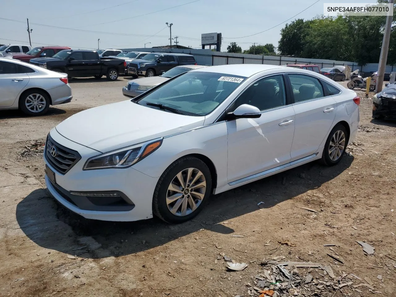 2015 Hyundai Sonata Sport VIN: 5NPE34AF8FH077010 Lot: 62721364