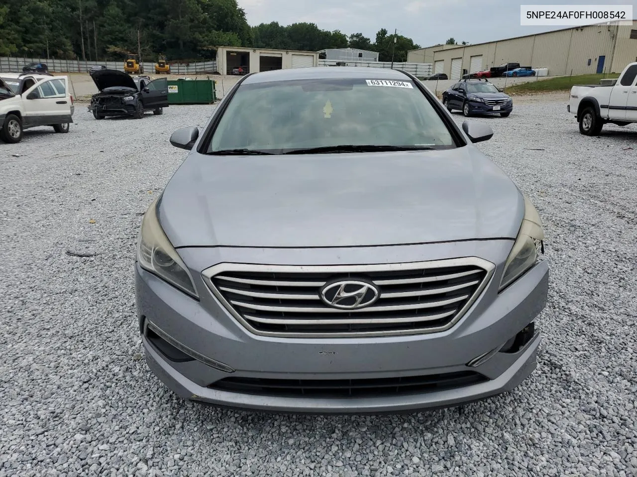 2015 Hyundai Sonata Se VIN: 5NPE24AF0FH008542 Lot: 63111294