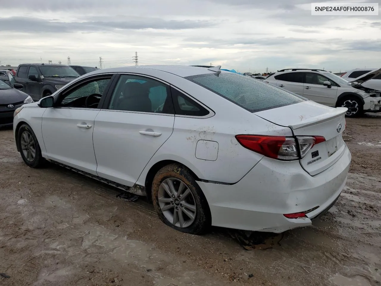 2015 Hyundai Sonata Se VIN: 5NPE24AF0FH000876 Lot: 63904364