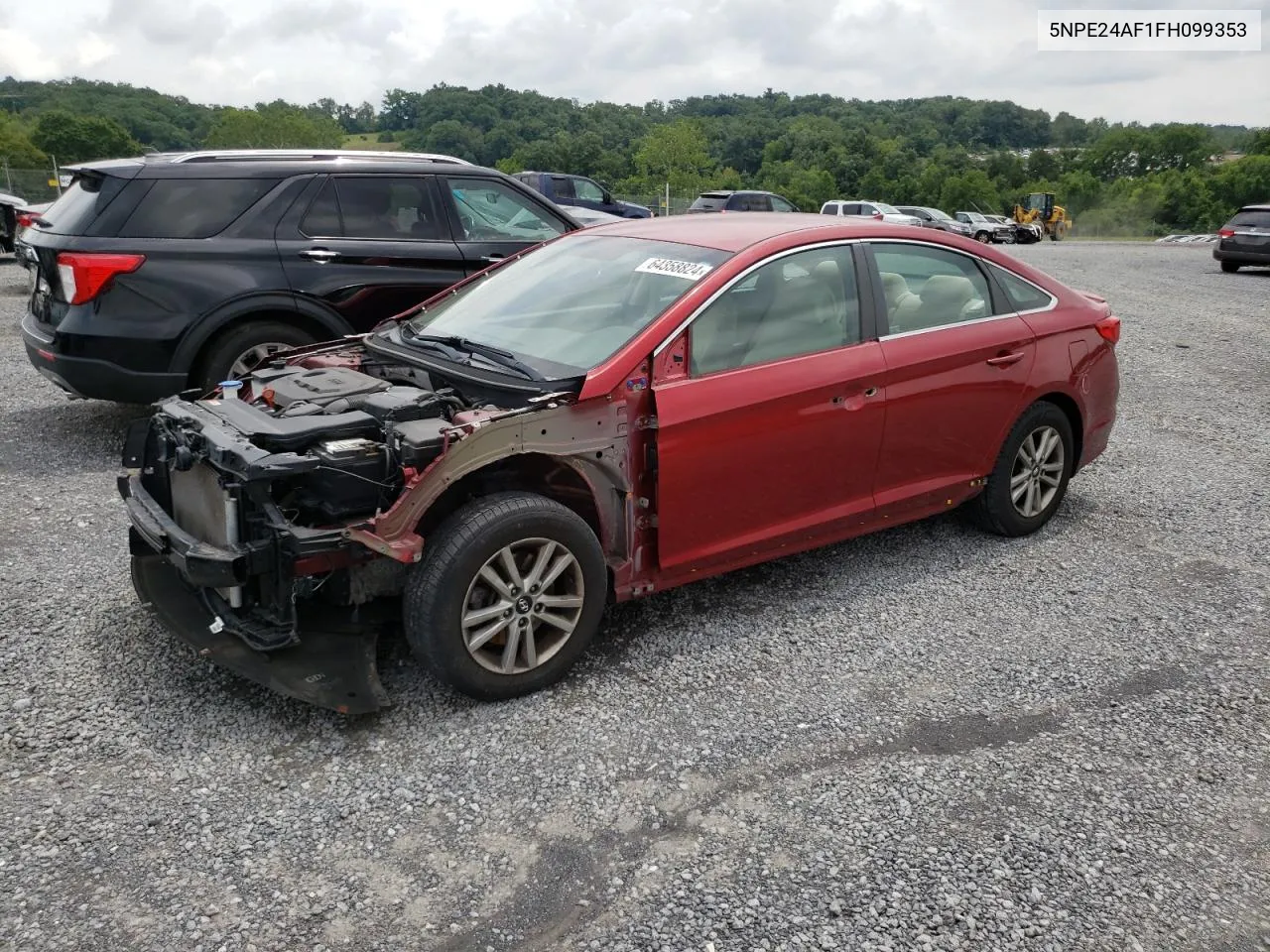 2015 Hyundai Sonata Se VIN: 5NPE24AF1FH099353 Lot: 64358824