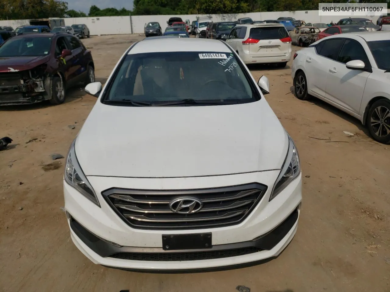 2015 Hyundai Sonata Sport VIN: 5NPE34AF6FH110067 Lot: 64951474