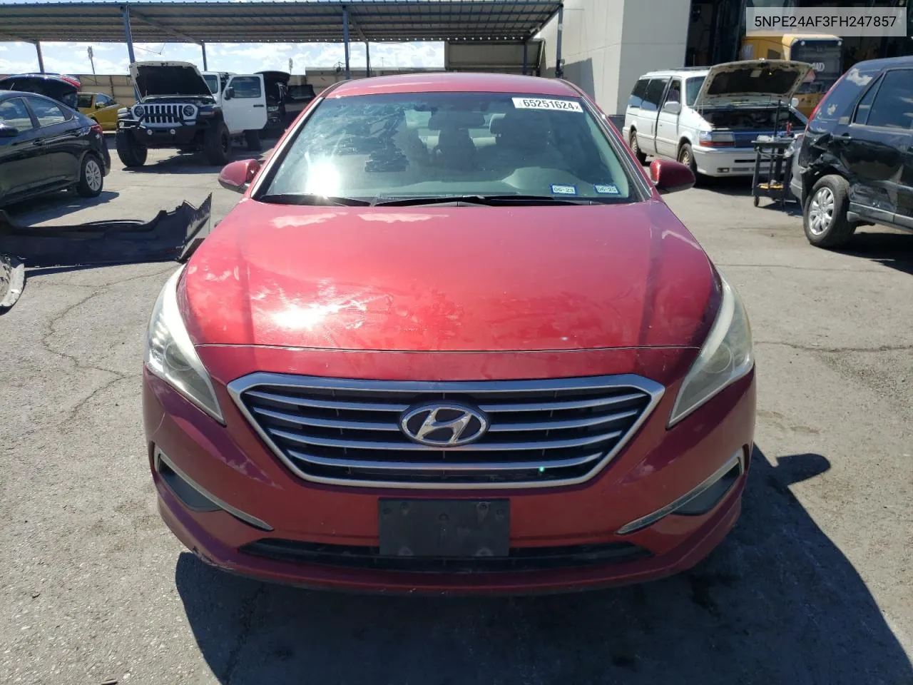 2015 Hyundai Sonata Se VIN: 5NPE24AF3FH247857 Lot: 65251624