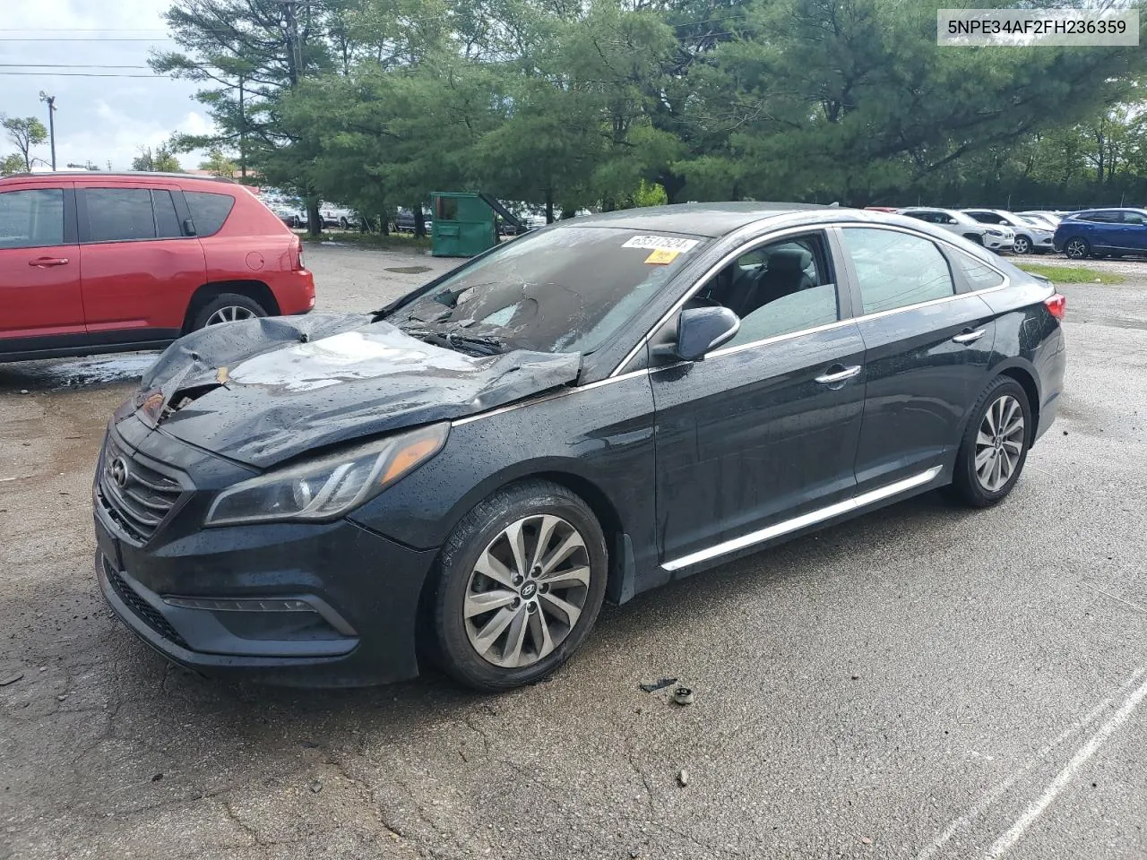 2015 Hyundai Sonata Sport VIN: 5NPE34AF2FH236359 Lot: 65517524