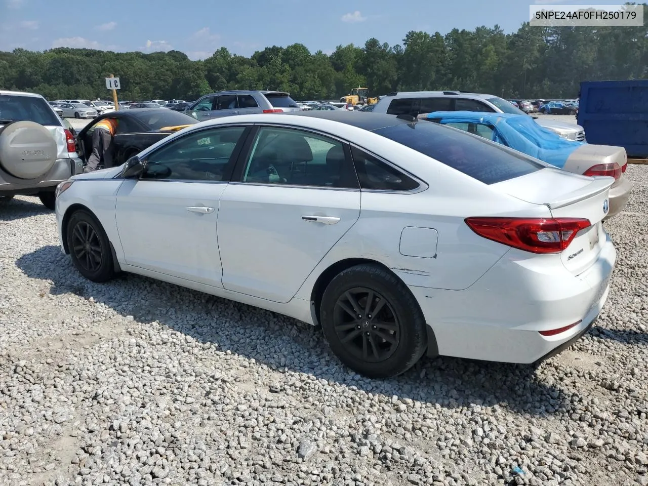 2015 Hyundai Sonata Se VIN: 5NPE24AF0FH250179 Lot: 66095874