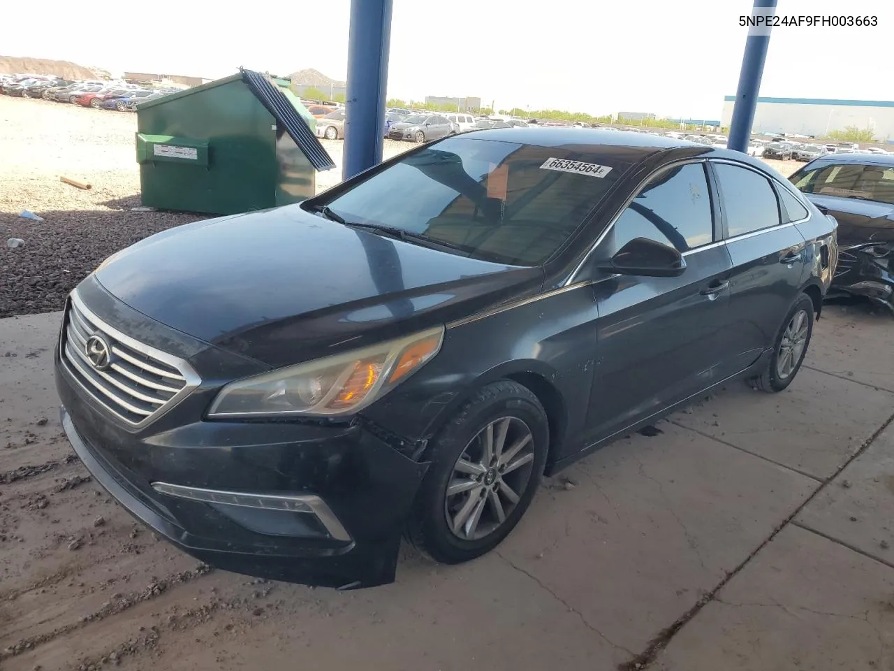 2015 Hyundai Sonata Se VIN: 5NPE24AF9FH003663 Lot: 66354564