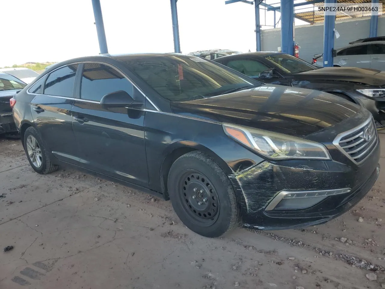 2015 Hyundai Sonata Se VIN: 5NPE24AF9FH003663 Lot: 66354564