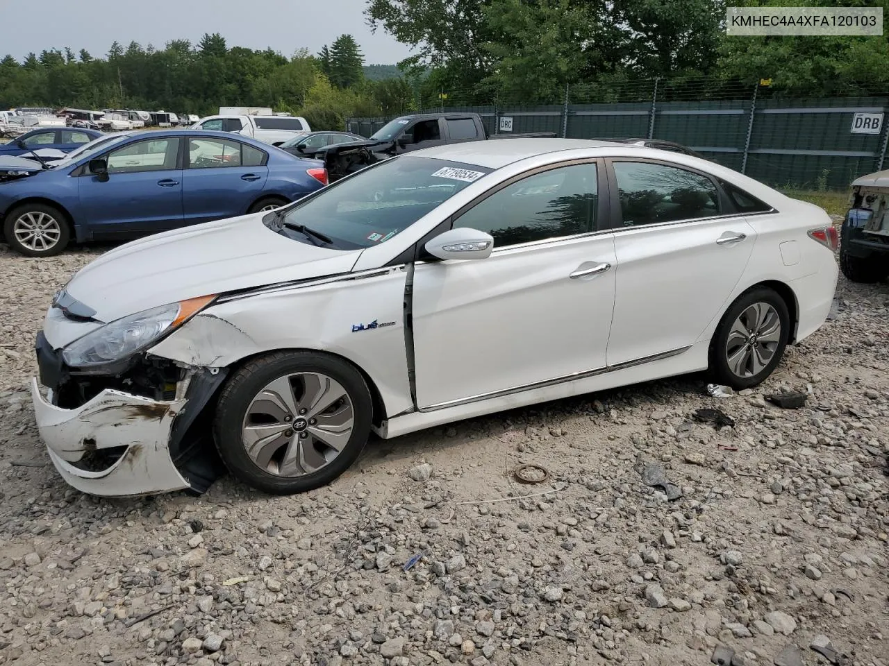 2015 Hyundai Sonata Hybrid VIN: KMHEC4A4XFA120103 Lot: 67190534