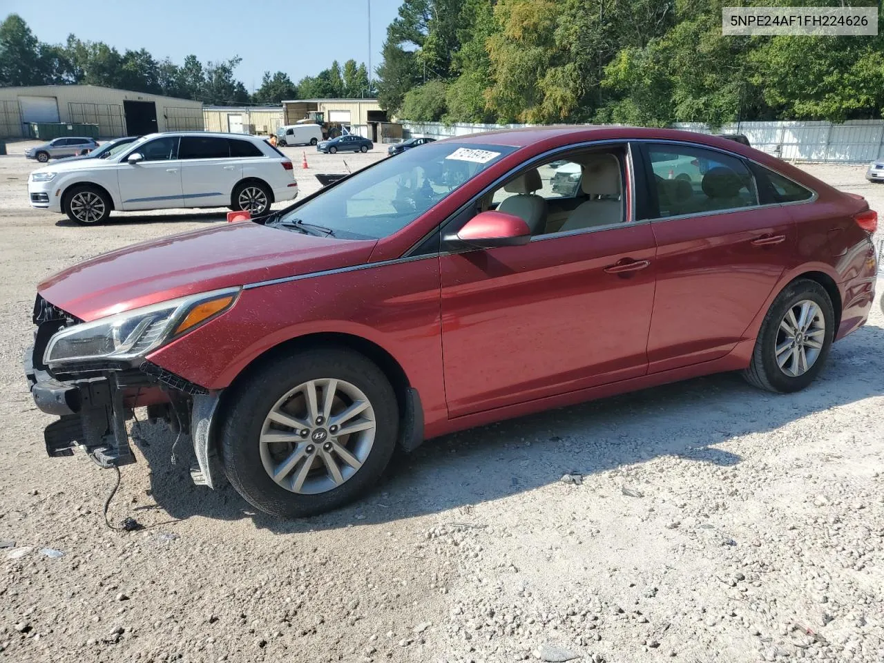 2015 Hyundai Sonata Se VIN: 5NPE24AF1FH224626 Lot: 67215974