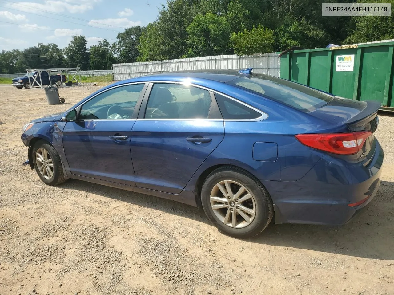 5NPE24AA4FH116148 2015 Hyundai Sonata Eco