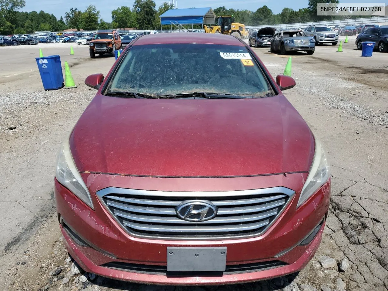 2015 Hyundai Sonata Se VIN: 5NPE24AF8FH077768 Lot: 68615014