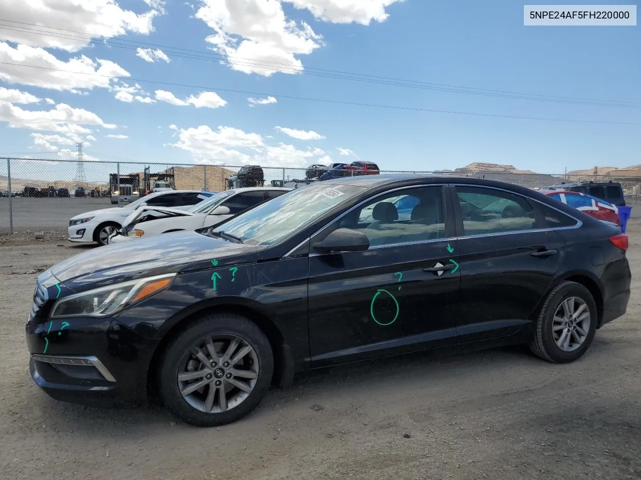 5NPE24AF5FH220000 2015 Hyundai Sonata Se