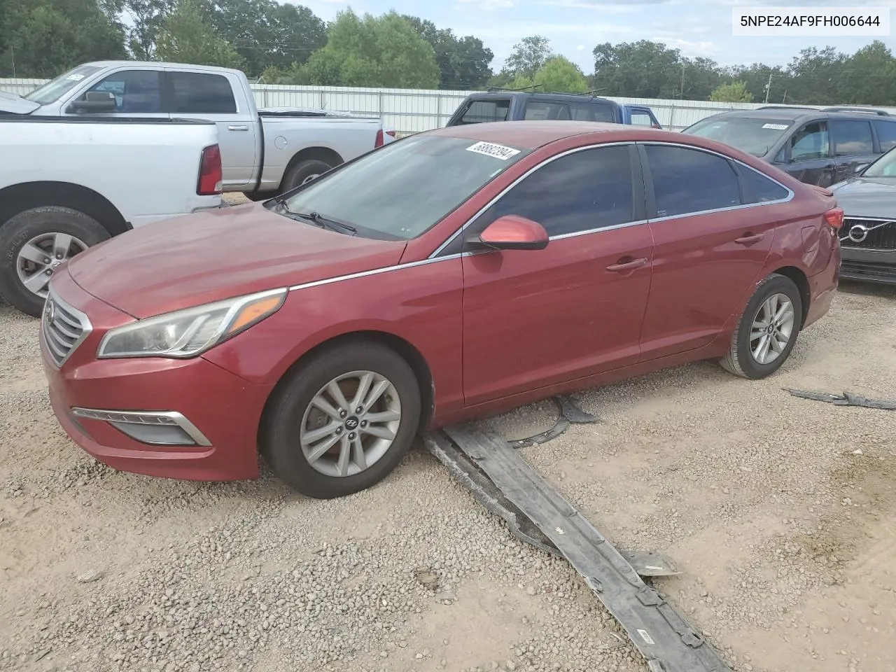 5NPE24AF9FH006644 2015 Hyundai Sonata Se