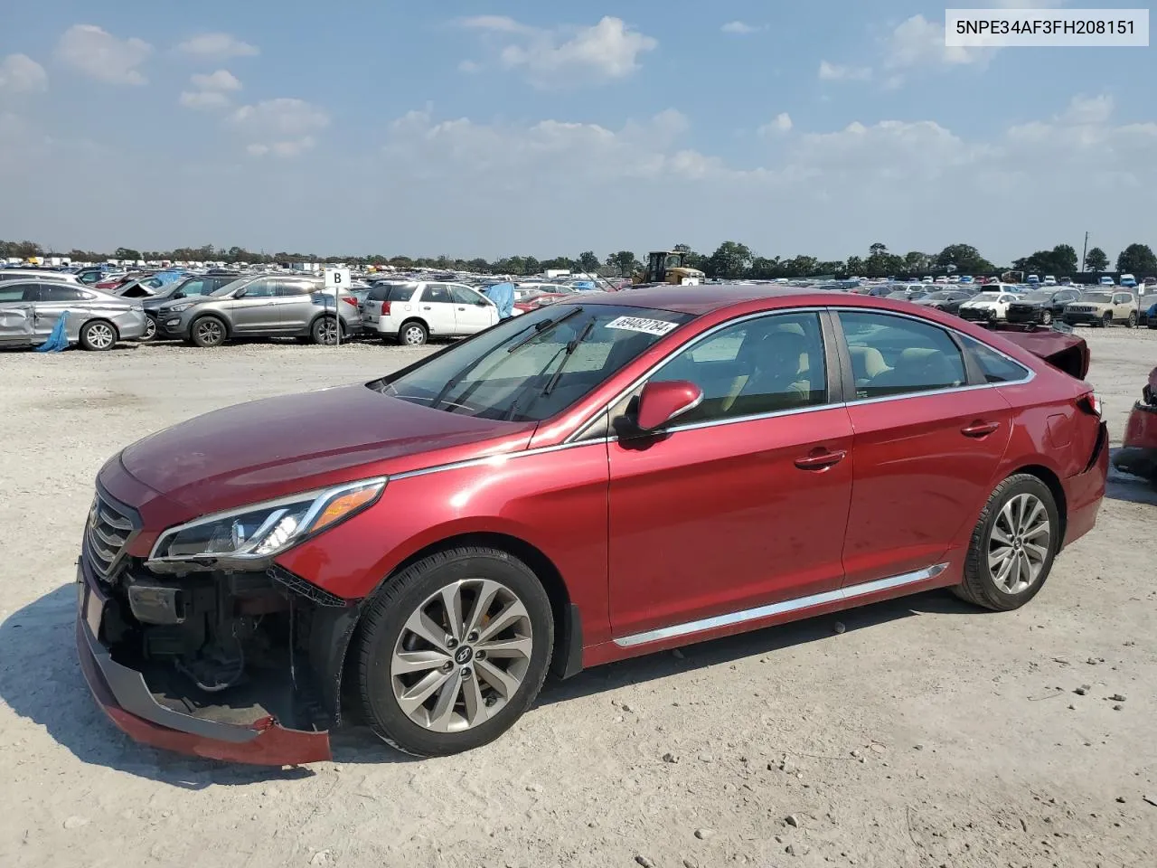 2015 Hyundai Sonata Sport VIN: 5NPE34AF3FH208151 Lot: 69482784