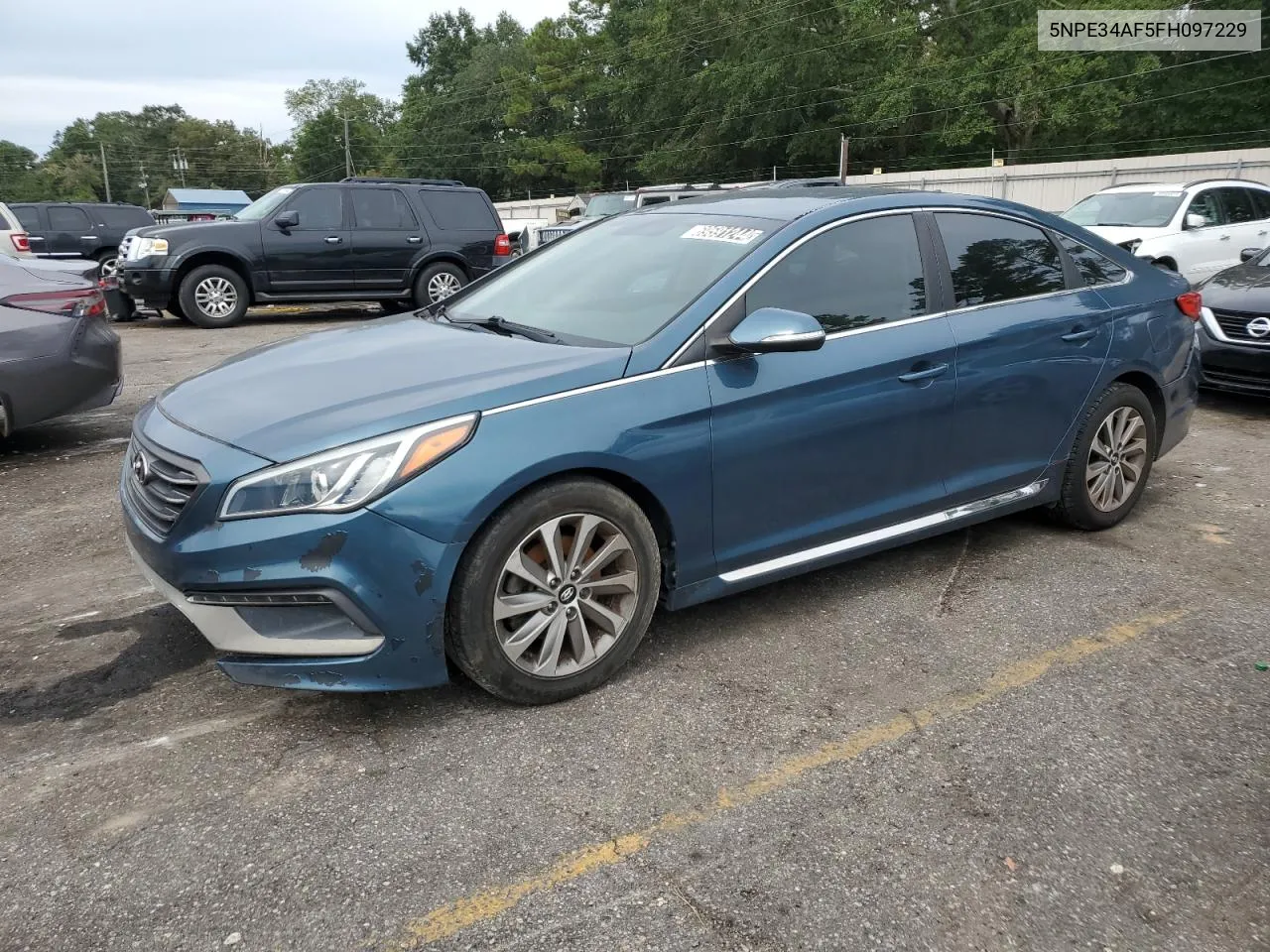 2015 Hyundai Sonata Sport VIN: 5NPE34AF5FH097229 Lot: 69591244