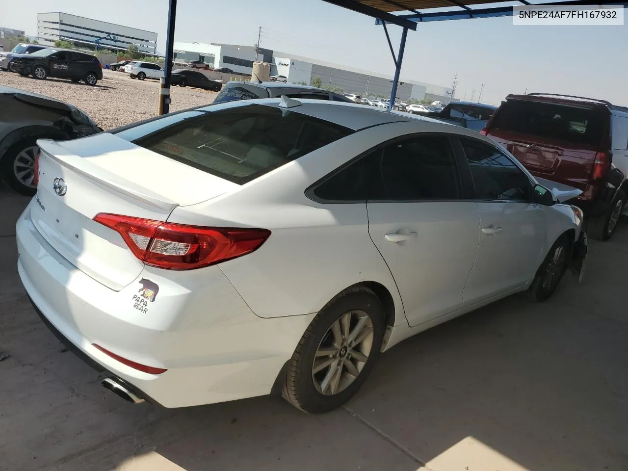 2015 Hyundai Sonata Se VIN: 5NPE24AF7FH167932 Lot: 70025254