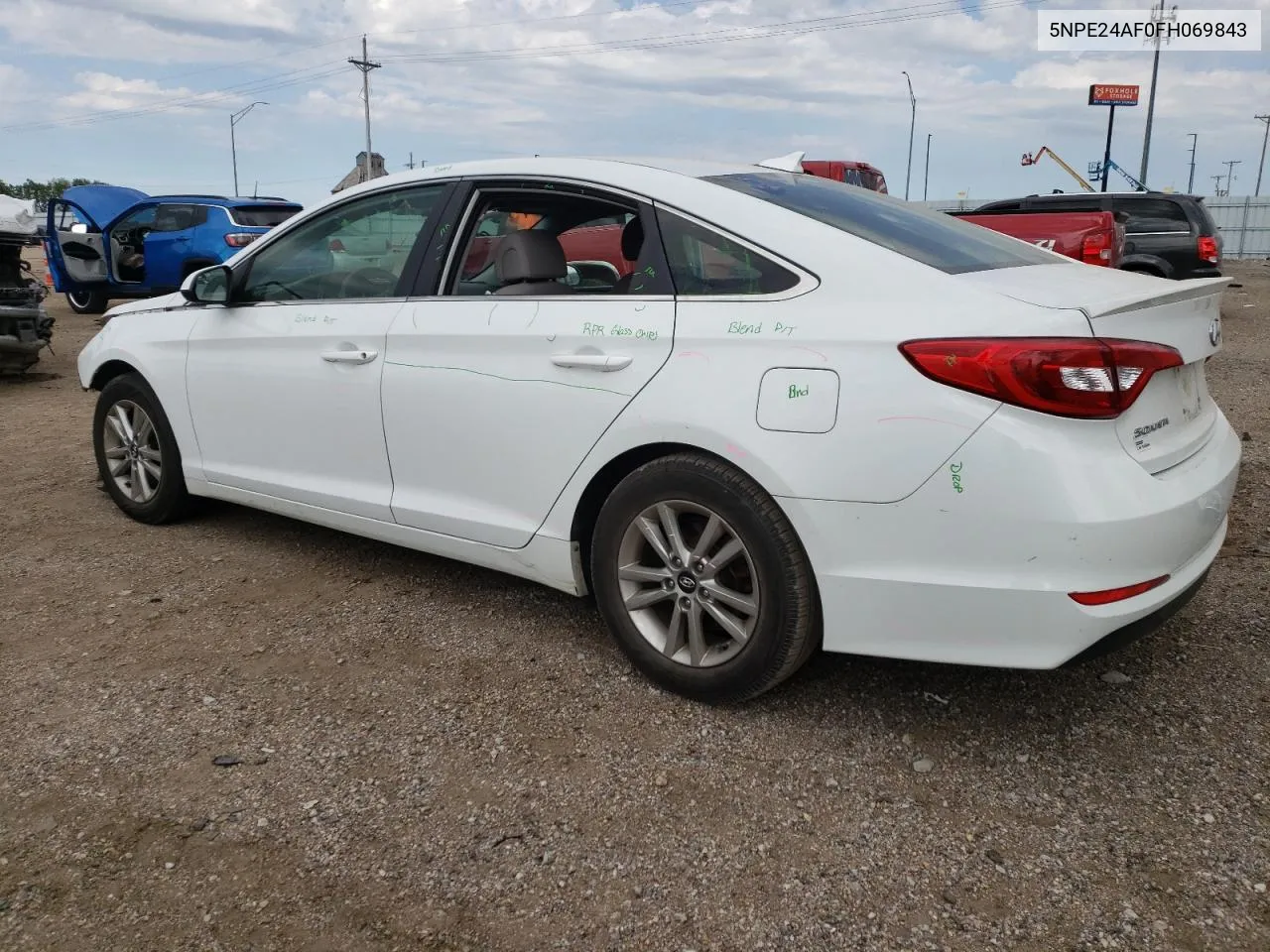 5NPE24AF0FH069843 2015 Hyundai Sonata Se