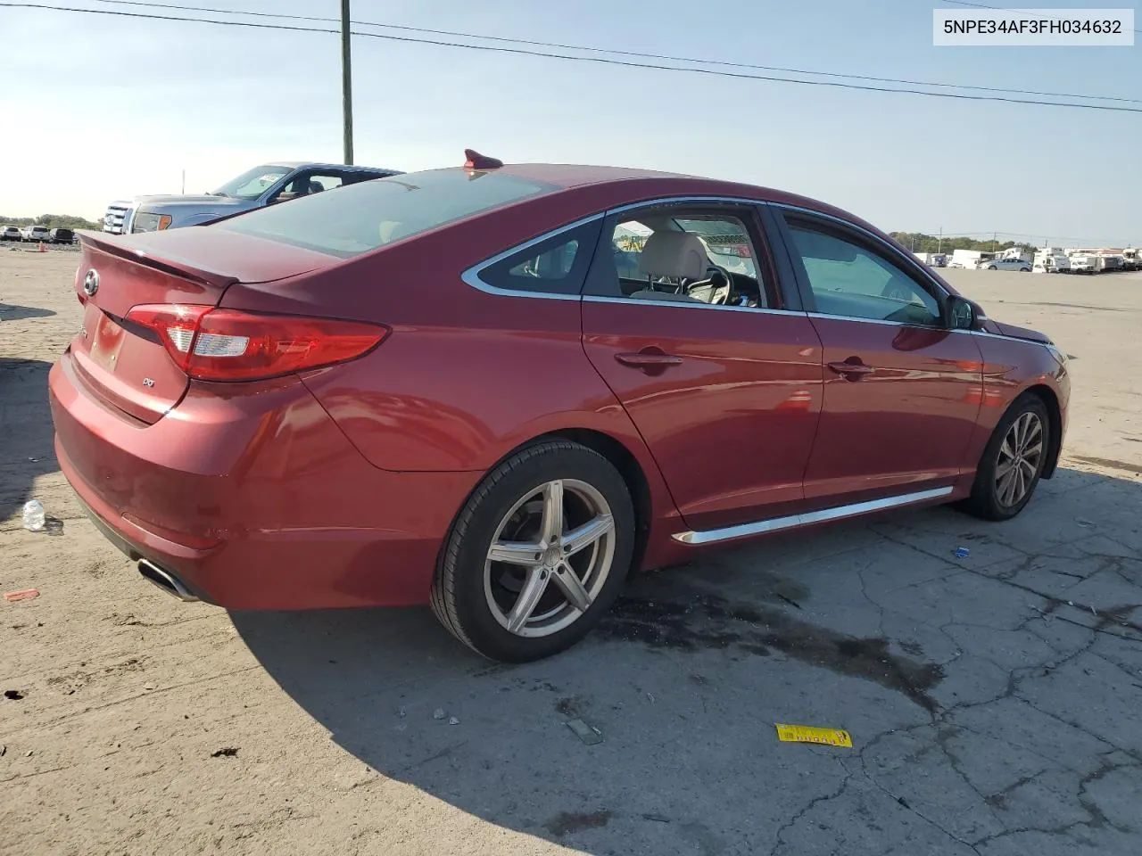 2015 Hyundai Sonata Sport VIN: 5NPE34AF3FH034632 Lot: 70996334