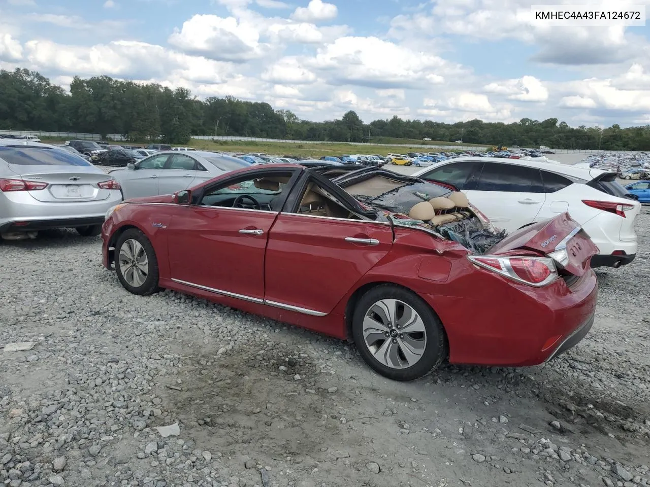 2015 Hyundai Sonata Hybrid VIN: KMHEC4A43FA124672 Lot: 71006974