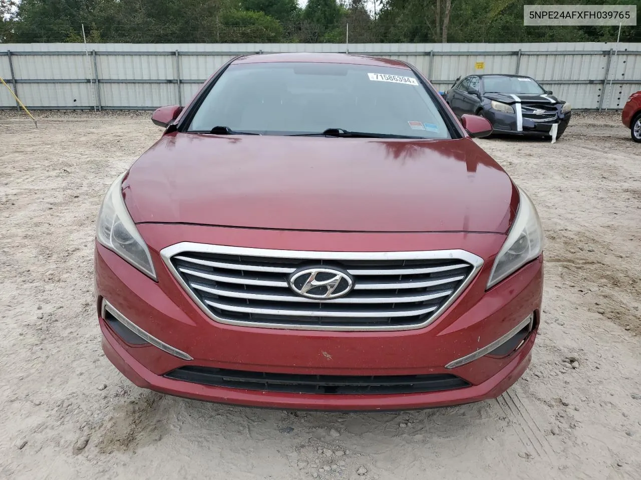 2015 Hyundai Sonata Se VIN: 5NPE24AFXFH039765 Lot: 71586394