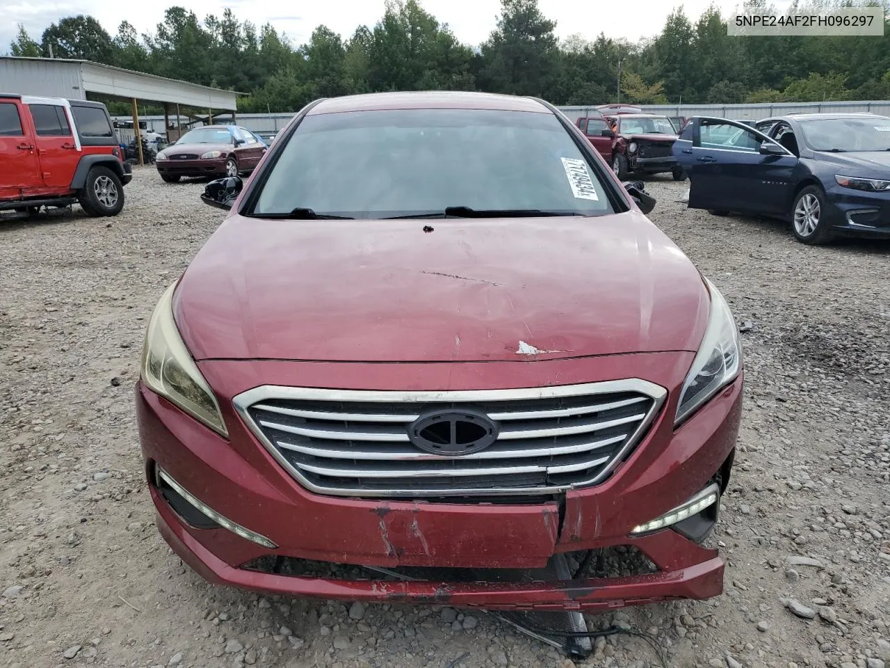 2015 Hyundai Sonata Se VIN: 5NPE24AF2FH096297 Lot: 71749434