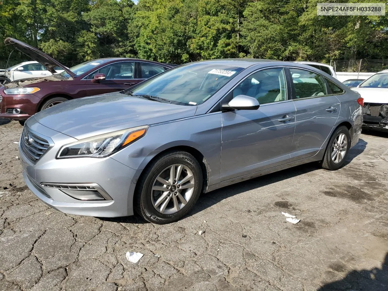 2015 Hyundai Sonata Se VIN: 5NPE24AF5FH033288 Lot: 71753284