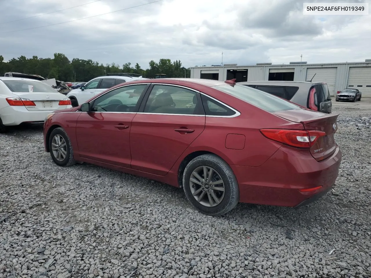 2015 Hyundai Sonata Se VIN: 5NPE24AF6FH019349 Lot: 71917444