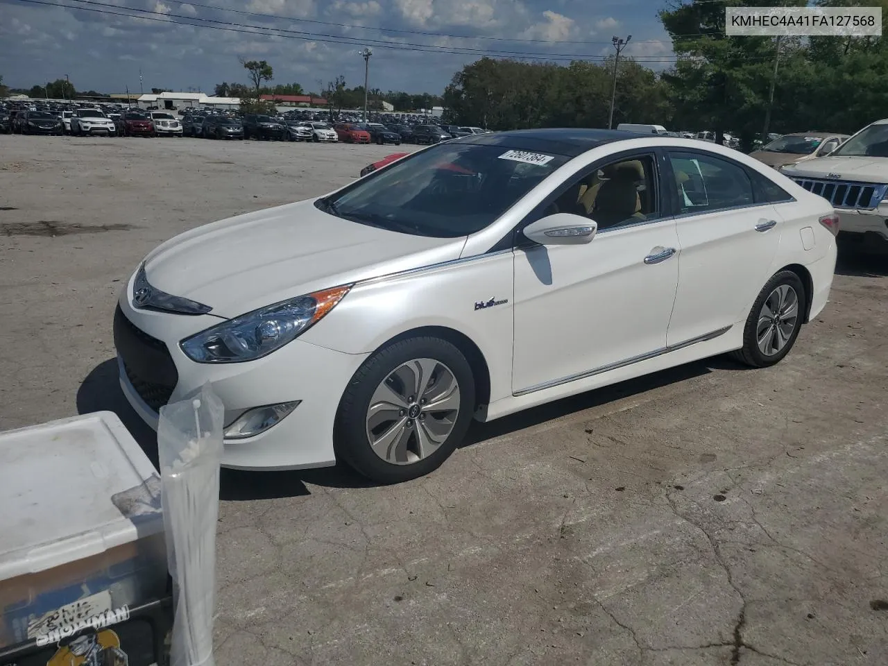 2015 Hyundai Sonata Hybrid VIN: KMHEC4A41FA127568 Lot: 72607364