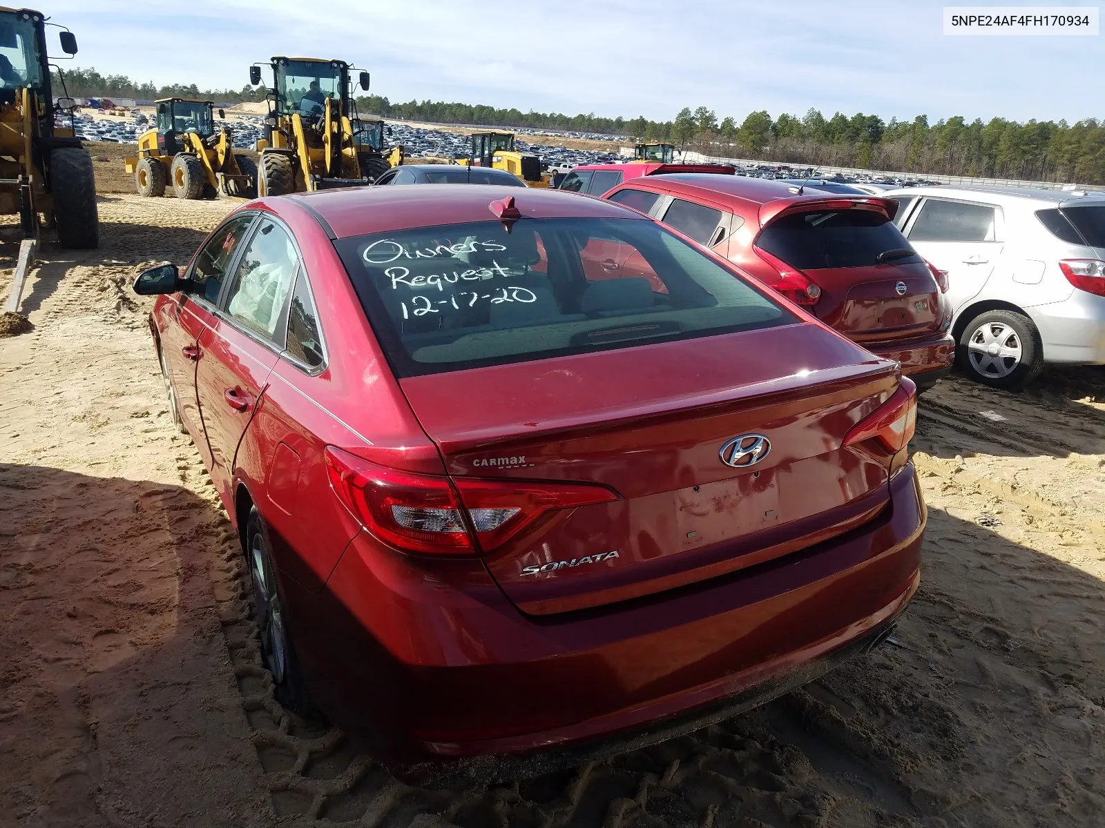 2015 Hyundai Sonata Se VIN: 5NPE24AF4FH170934 Lot: 73213154