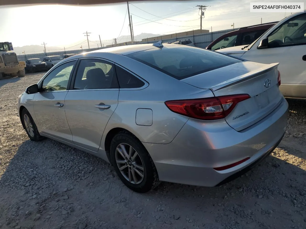 2015 Hyundai Sonata Se VIN: 5NPE24AF0FH040374 Lot: 73216314