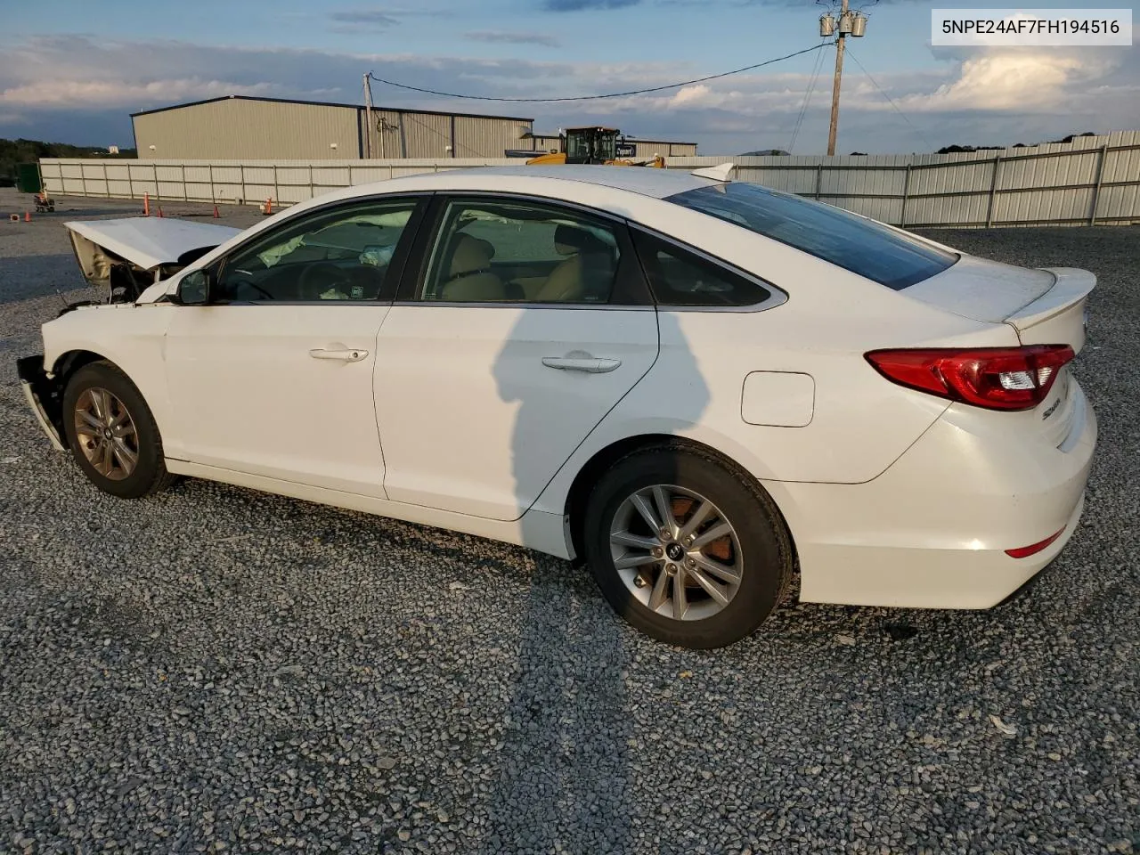 2015 Hyundai Sonata Se VIN: 5NPE24AF7FH194516 Lot: 73331184