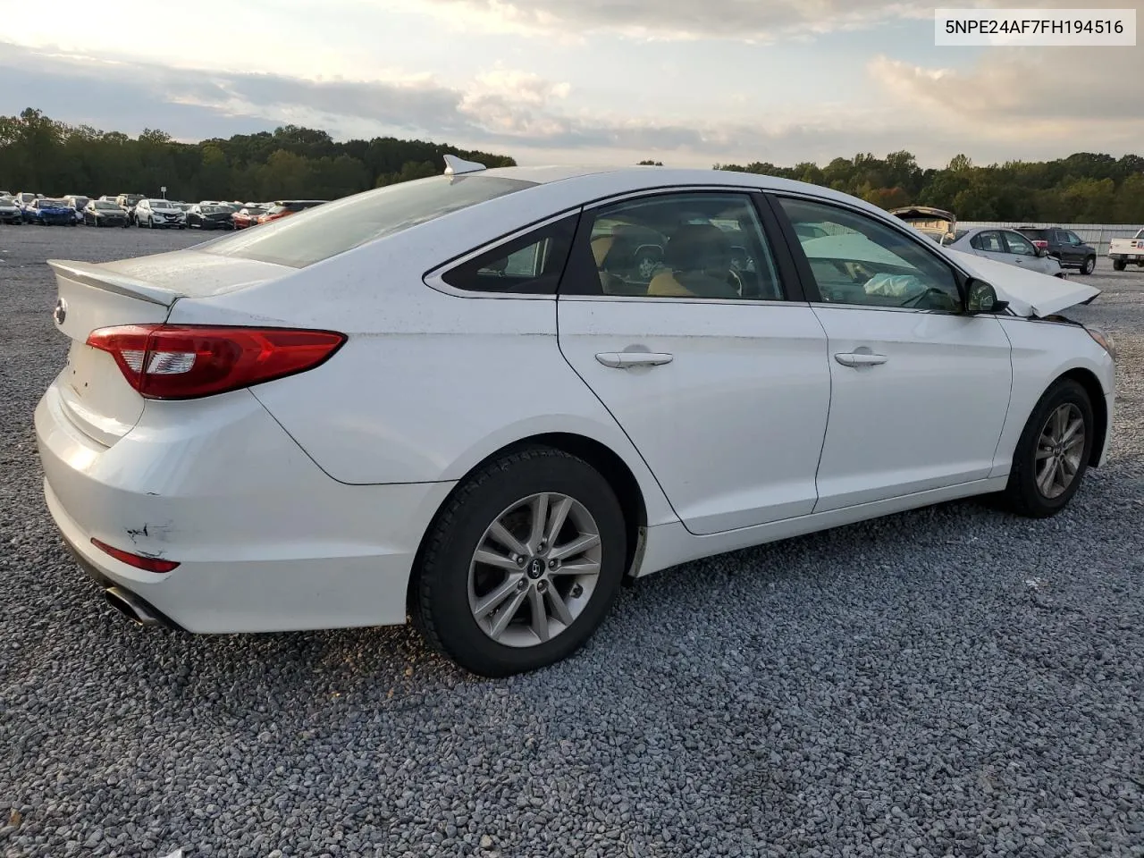 2015 Hyundai Sonata Se VIN: 5NPE24AF7FH194516 Lot: 73331184