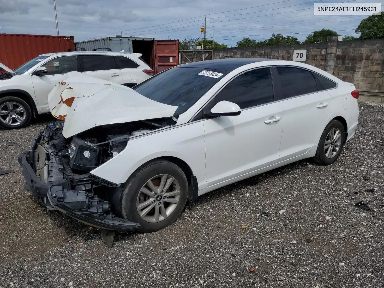 5NPE24AF1FH245931 2015 Hyundai Sonata Se