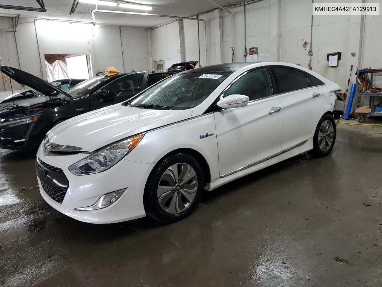 2015 Hyundai Sonata Hybrid VIN: KMHEC4A42FA129913 Lot: 74127794