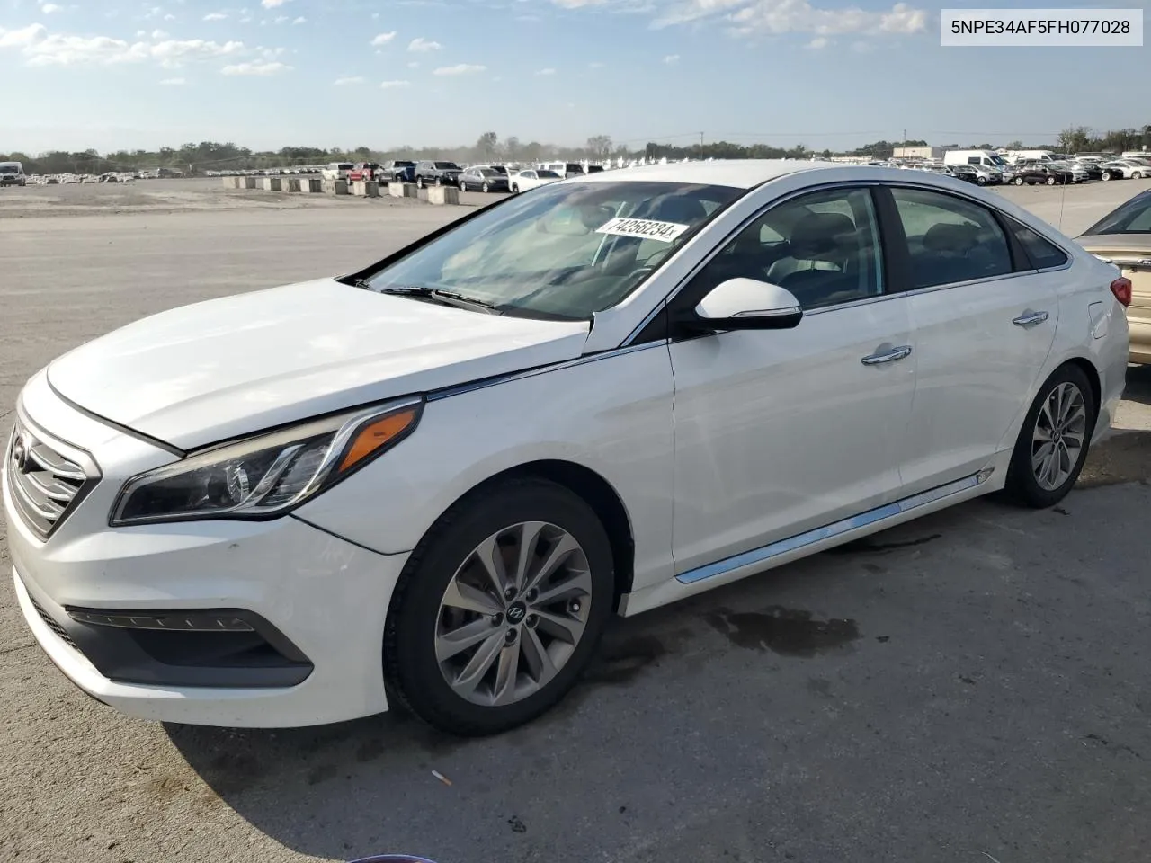 2015 Hyundai Sonata Sport VIN: 5NPE34AF5FH077028 Lot: 74256234