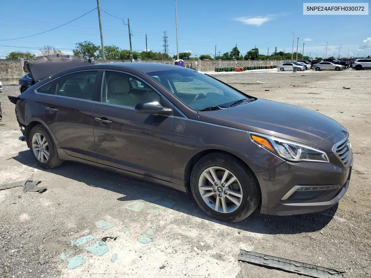 2015 Hyundai Sonata Se VIN: 5NPE24AF0FH030072 Lot: 74275194