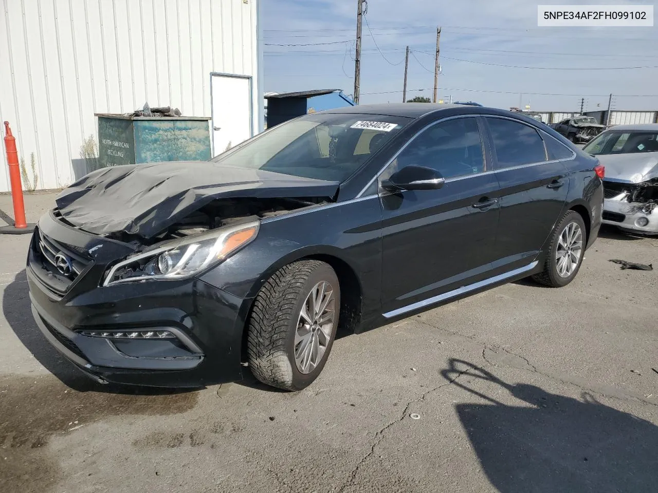 2015 Hyundai Sonata Sport VIN: 5NPE34AF2FH099102 Lot: 74684024