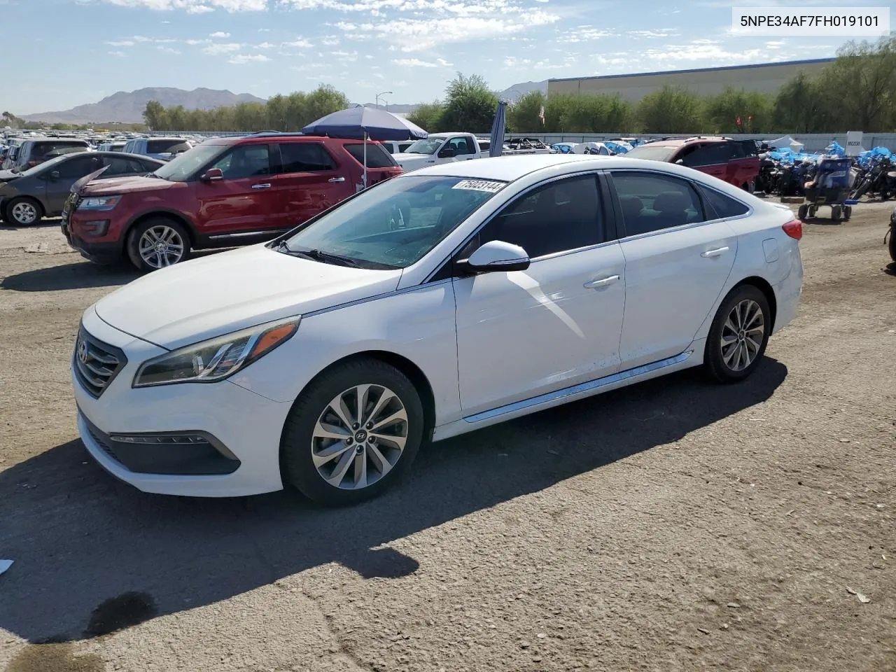 2015 Hyundai Sonata Sport VIN: 5NPE34AF7FH019101 Lot: 75023144