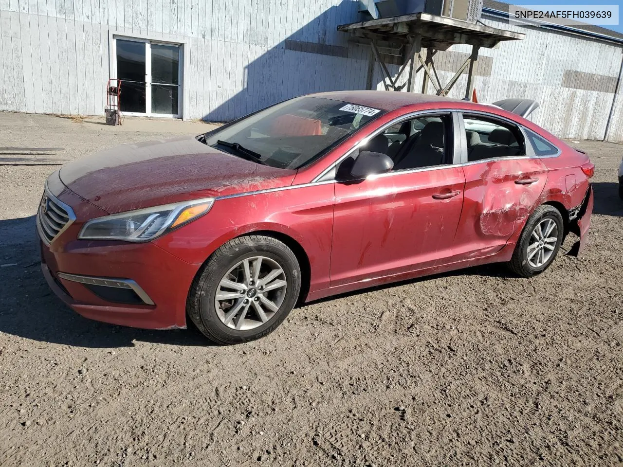 2015 Hyundai Sonata Se VIN: 5NPE24AF5FH039639 Lot: 75065774